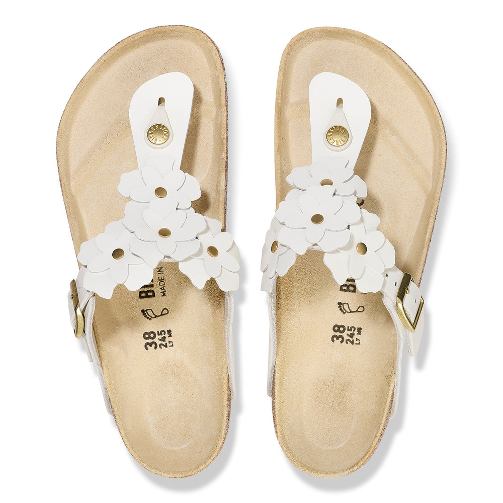 GIZEH LEATHER WHITE FLOWERS 1026686