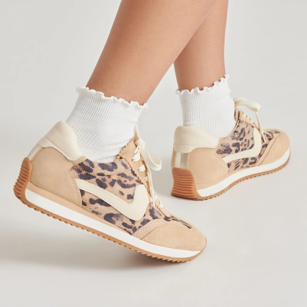 B NOTICED LT LEOPARD SUEDE SNEAKER