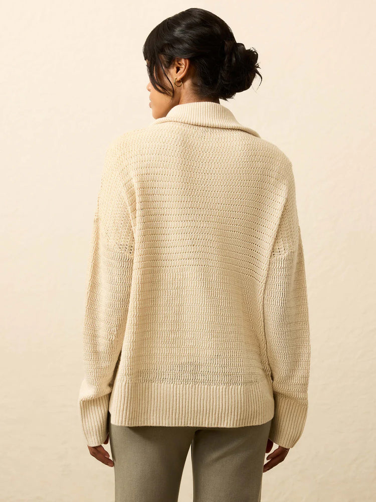 MIRAMAR LINEN QUARTER ZIP