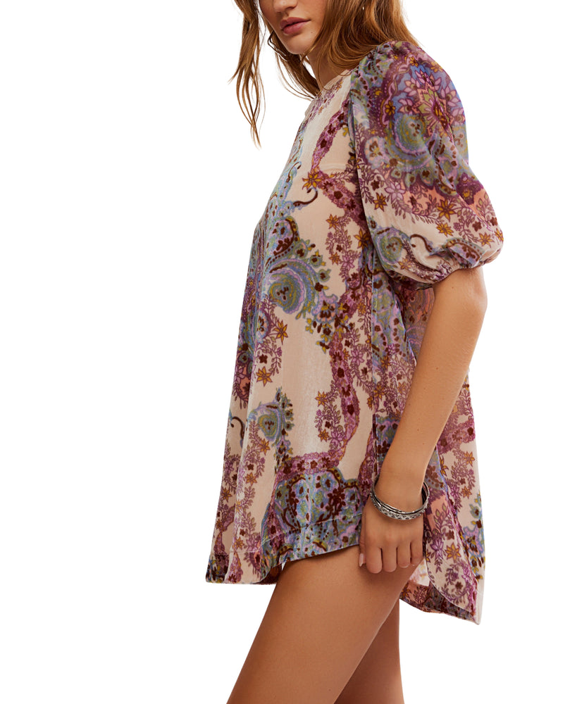 MAYE PRINTED VELVET TUNIC