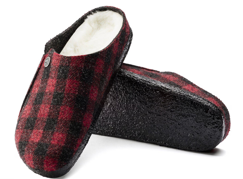 ZERMATT SHEARLING WZ PLAID RED N