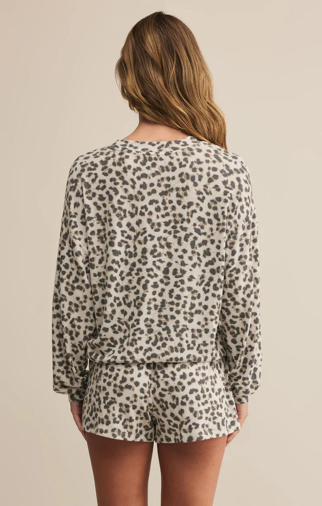 LUXE LEOPARD LSS TOP