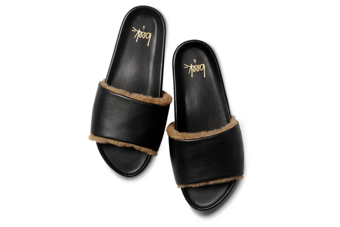 GALLITO SHEARLING SLIDE SANDAL