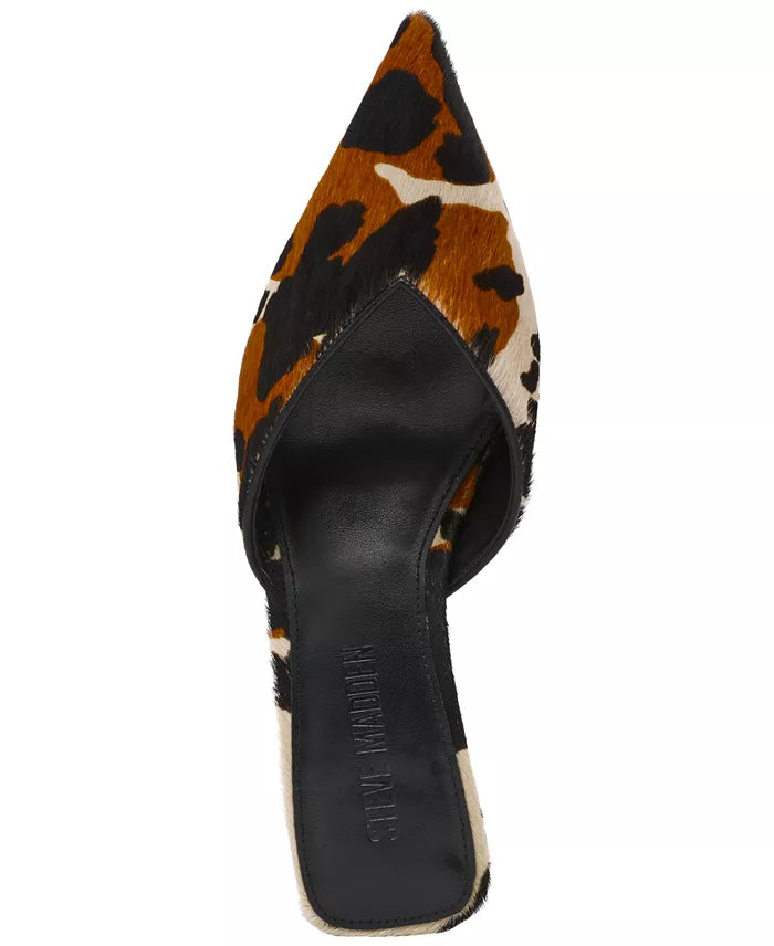 MOD-A COW PRINT HEELED MULE