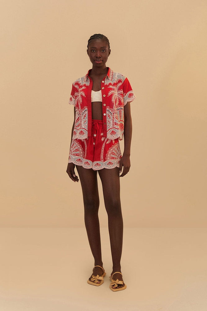 RED PALM TREES SHORT