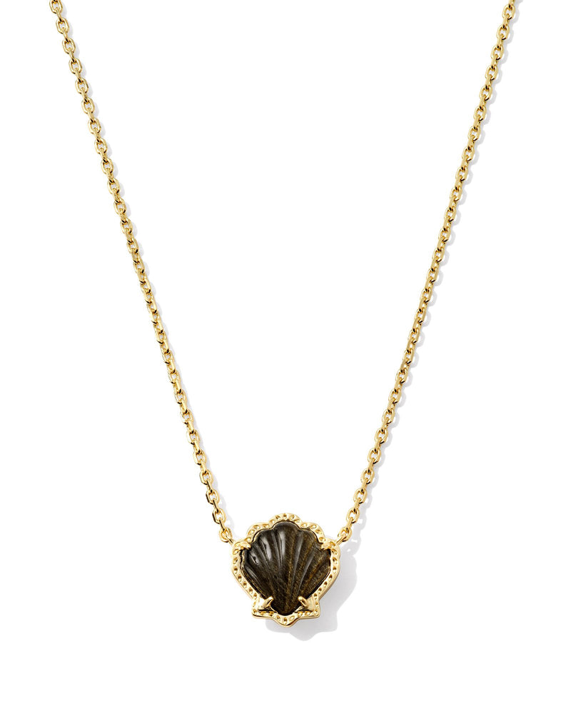 BRYNNE SHELL SHORT PENDANT NECKLACE